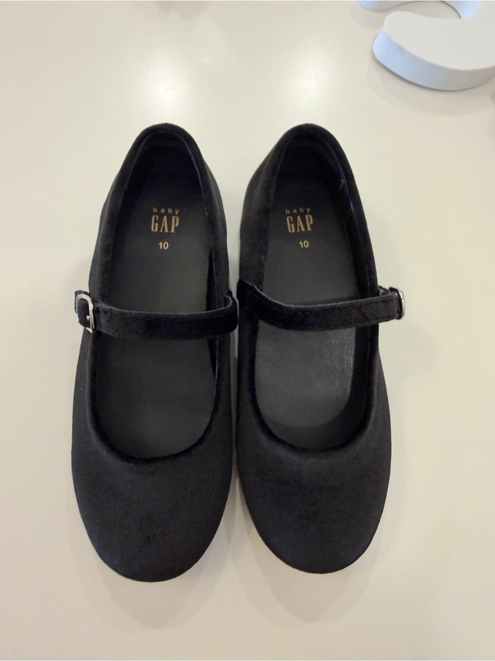 GAP Black Velvet Mary Jane Shoes for Girls